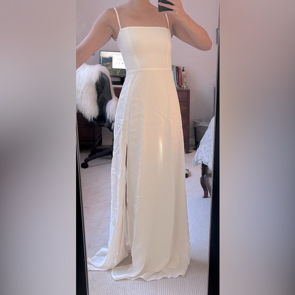 Reformation Ingrid Dress, Ivory, NWT
